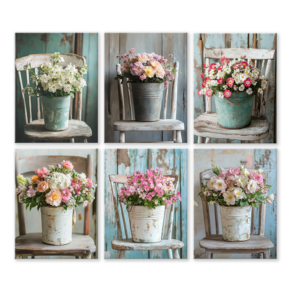 Deegbbyi Malen Nach Zahlen Set 6-teilig - Cocktail Motive 15x20cm Mit Pinsel & Acrylfarben