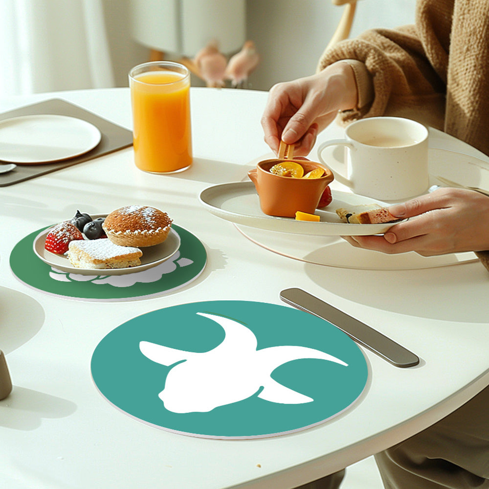 12 Stück Cartoon Konstellation Logo Tischsets Malen nach Zahlen