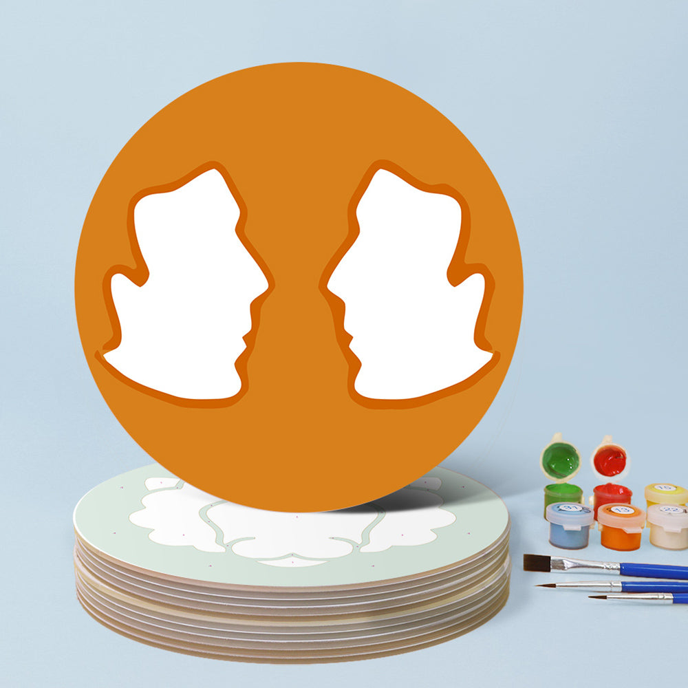 12 Stück Cartoon Konstellation Logo Tischsets Malen nach Zahlen