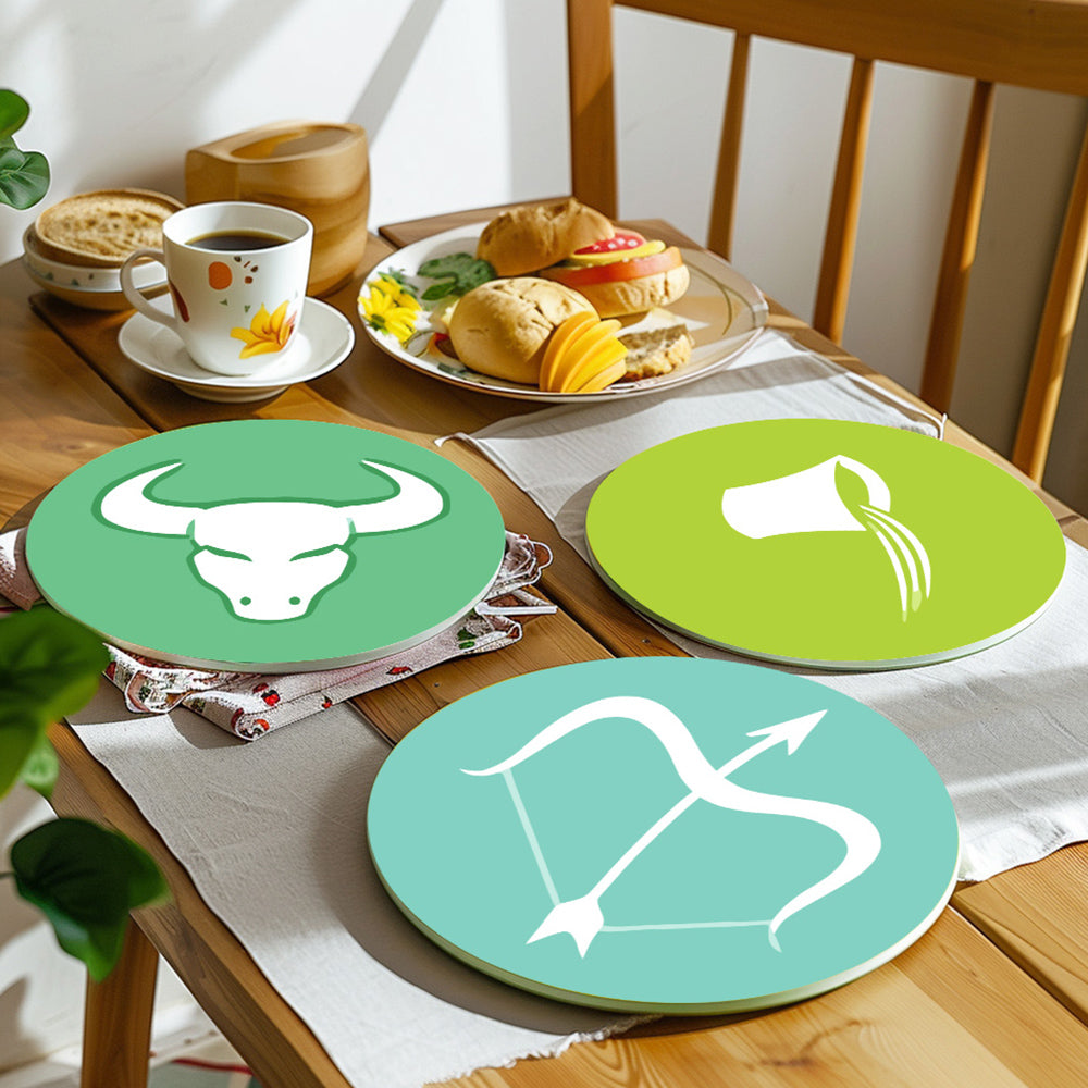 12 Stück Tischsets mit Sternzeichen Malen nach Zahlen