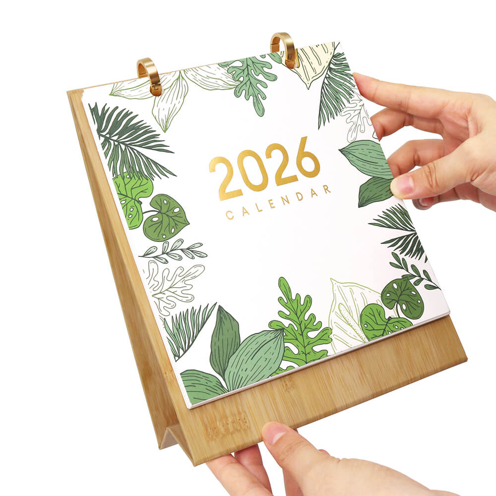 2026 Tischkalender Malen nach Zahlen | Grüne Topfpflanze