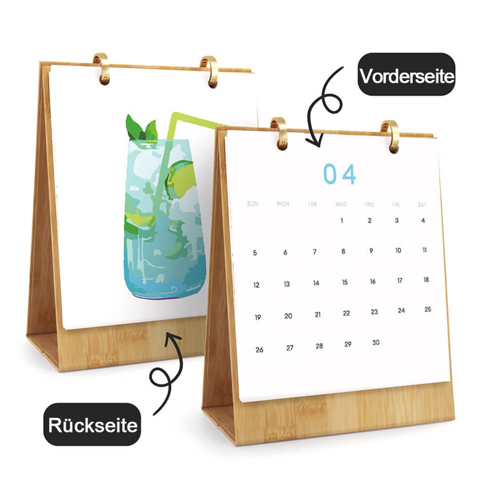 2026 Tischkalender Malen nach Zahlen | Leckere Cocktails