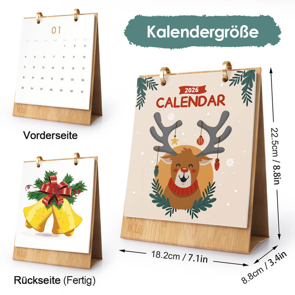 2026 Tischkalender Malen nach Zahlen | Weihnachts-Atmosphäre