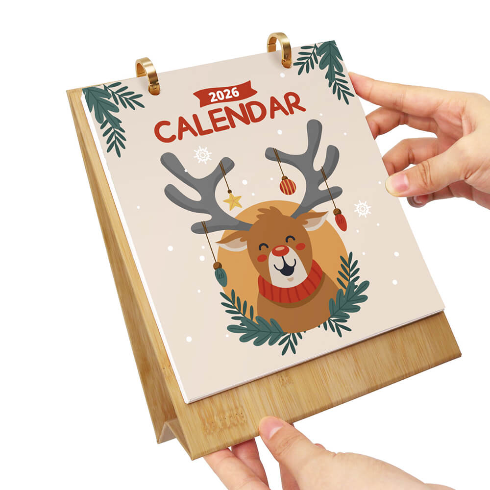 2026 Tischkalender Malen nach Zahlen | Weihnachts-Atmosphäre