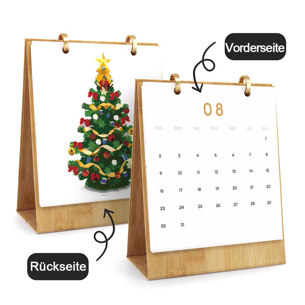 2026 Tischkalender Malen nach Zahlen | Weihnachts-Atmosphäre