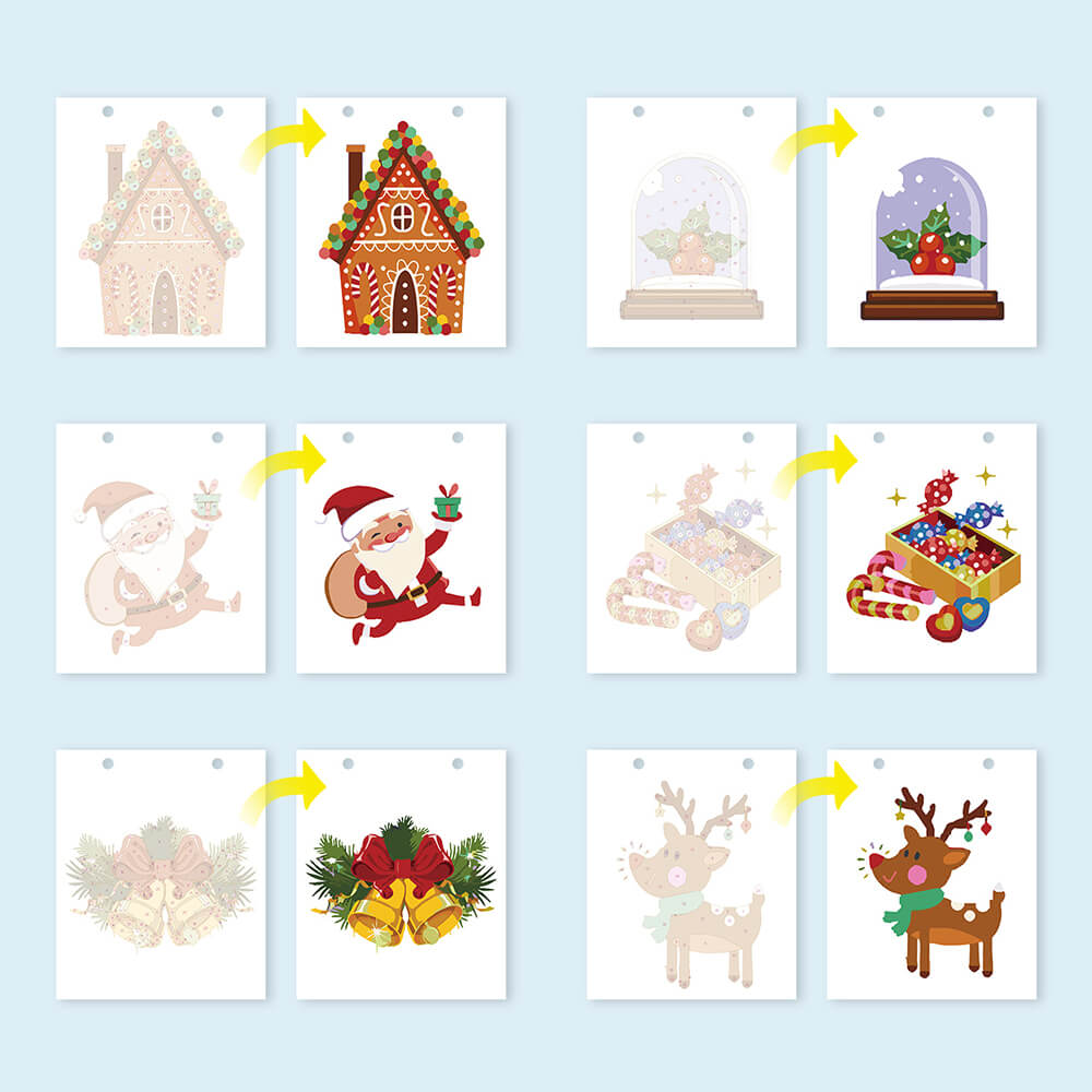 2026 Tischkalender Malen nach Zahlen | Weihnachtsdekorationen