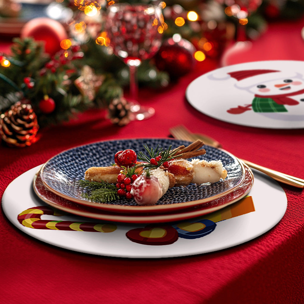 4 Stück Weihnachtsbonbons und Geschenk Tischsets Malen nach Zahlen
