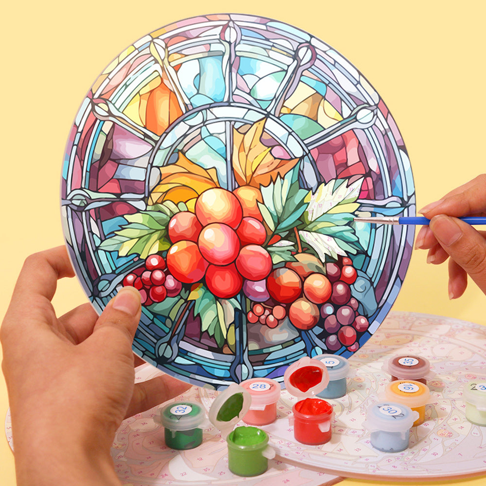 4 Stück Weihnachtsmotiv-Tischsets Malen nach Zahlen