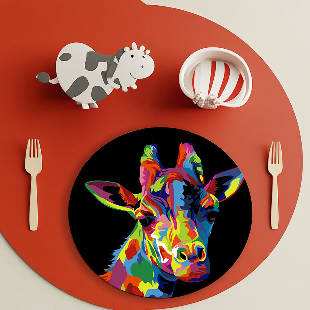 6 Stück Bunte Tiere Tischsets Malen nach Zahlen