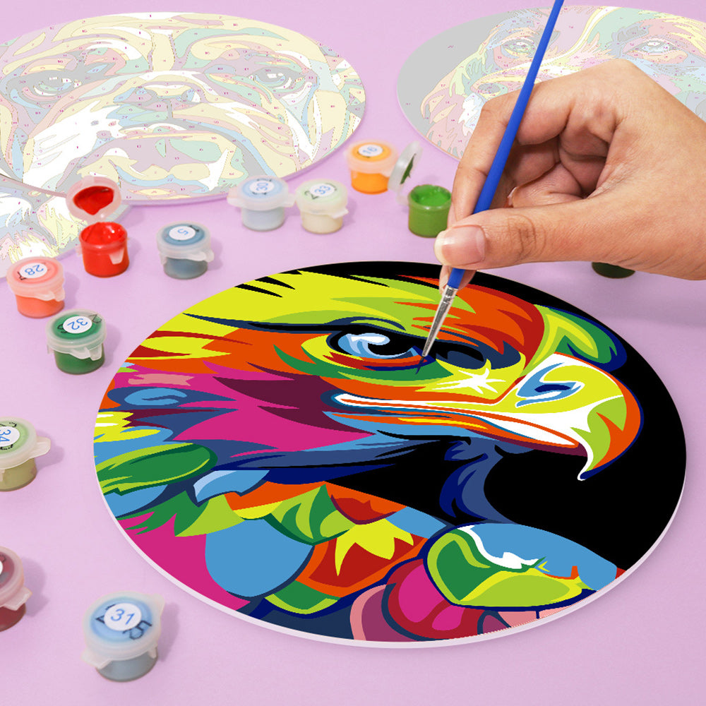 6 Stück Bunte Tiere Tischsets Malen nach Zahlen