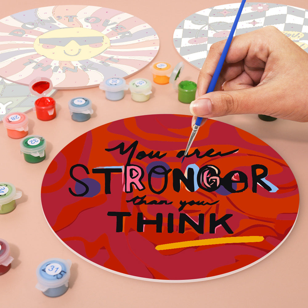 6 Stück Inspirierende Worte Tischsets Malen nach Zahlen