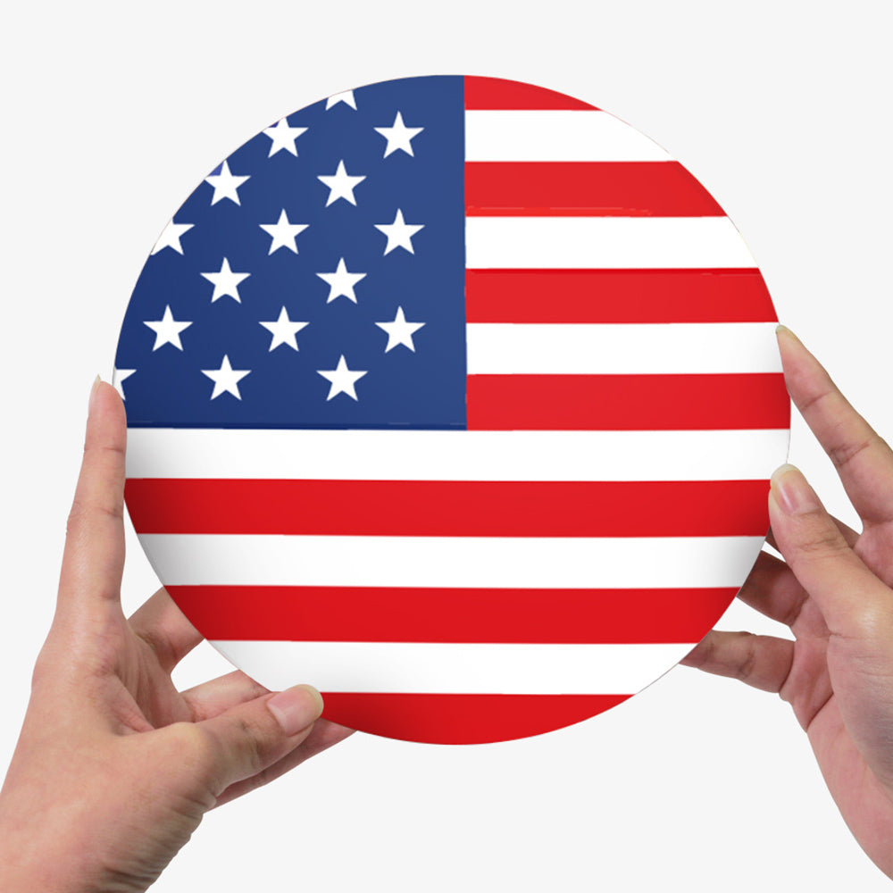 6 Stück Tischsets mit Sternenbanner-Flagge Malen nach Zahlen