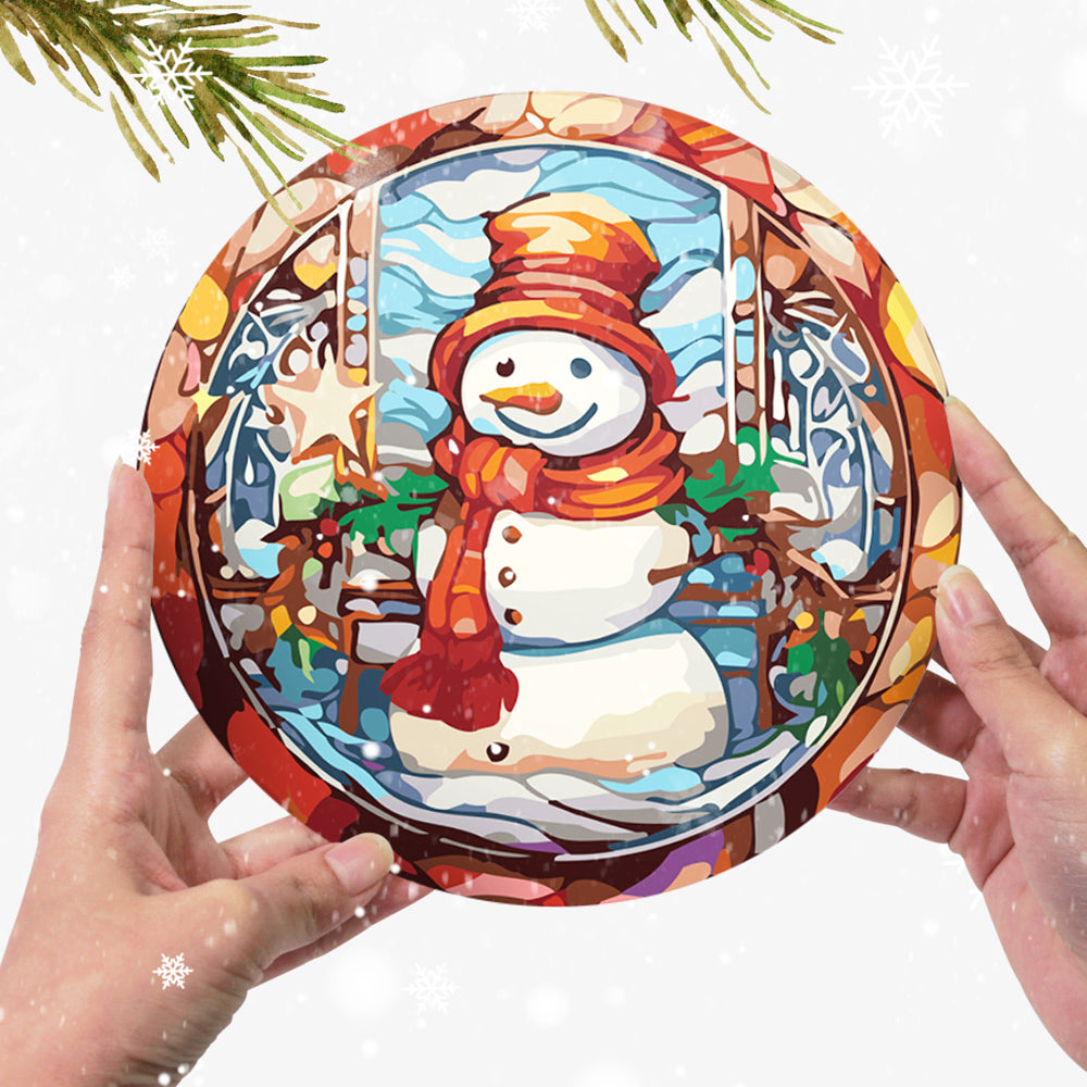 6 Stück Tischsets mit Weihnachtsmann und Weihnachtsbaum Malen nach Zahlen