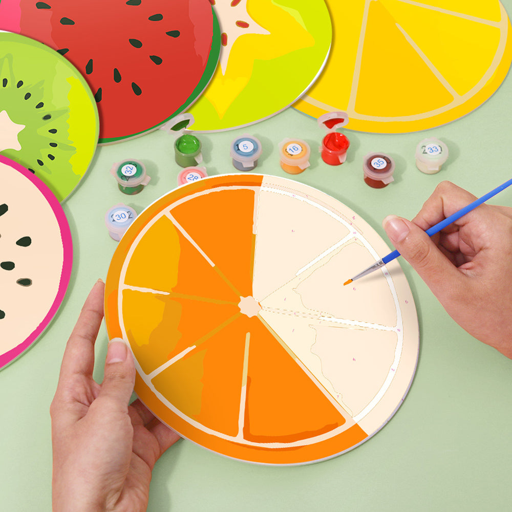 6 Stück Verschiedene Obst Tischsets Malen nach Zahlen