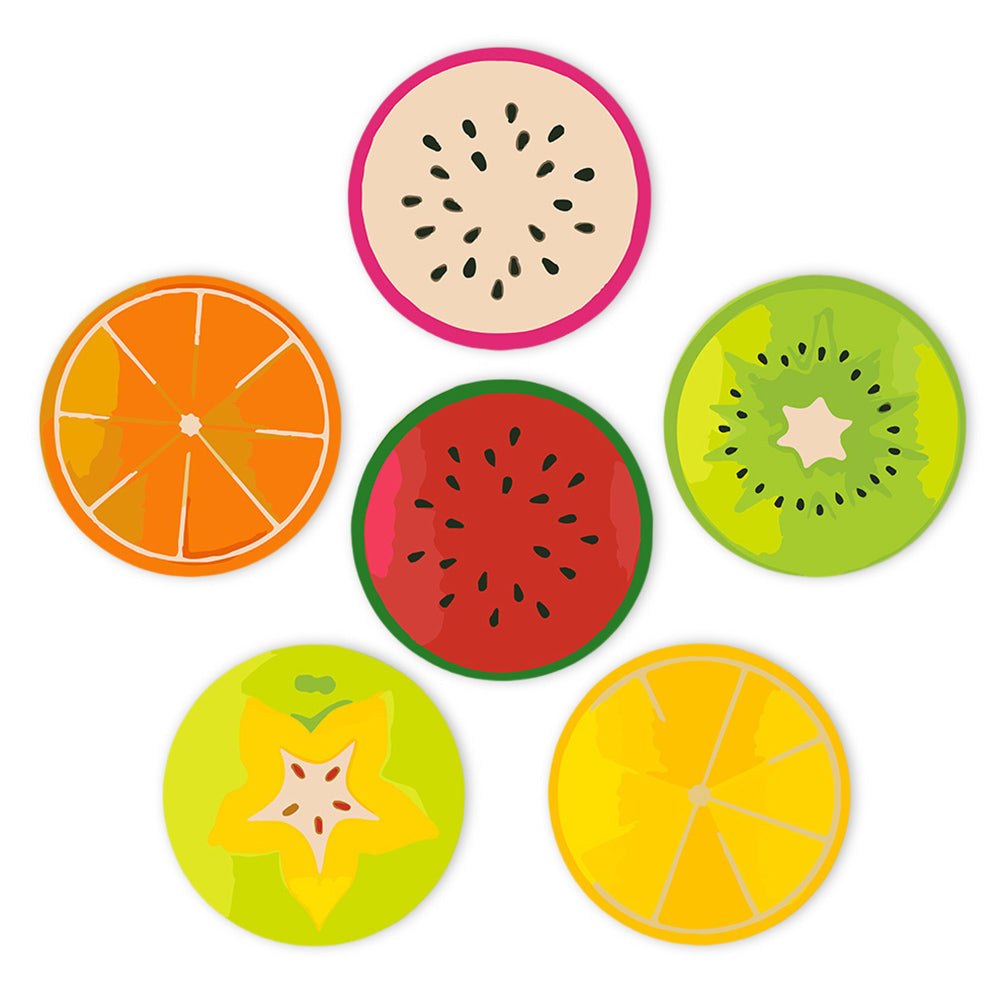 6 Stück Verschiedene Obst Tischsets Malen nach Zahlen