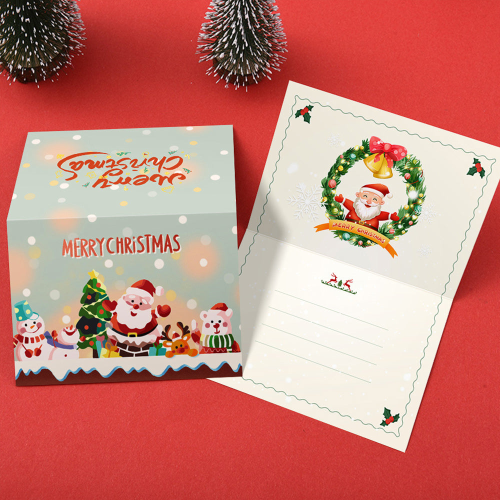 6 Weihnachtskarten Malen nach Zahlen | Frohe Weihnachten