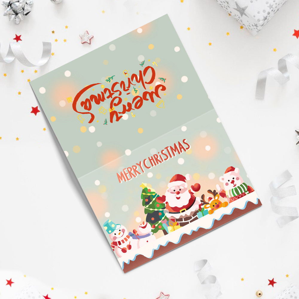 6 Weihnachtskarten Malen nach Zahlen | Frohe Weihnachten