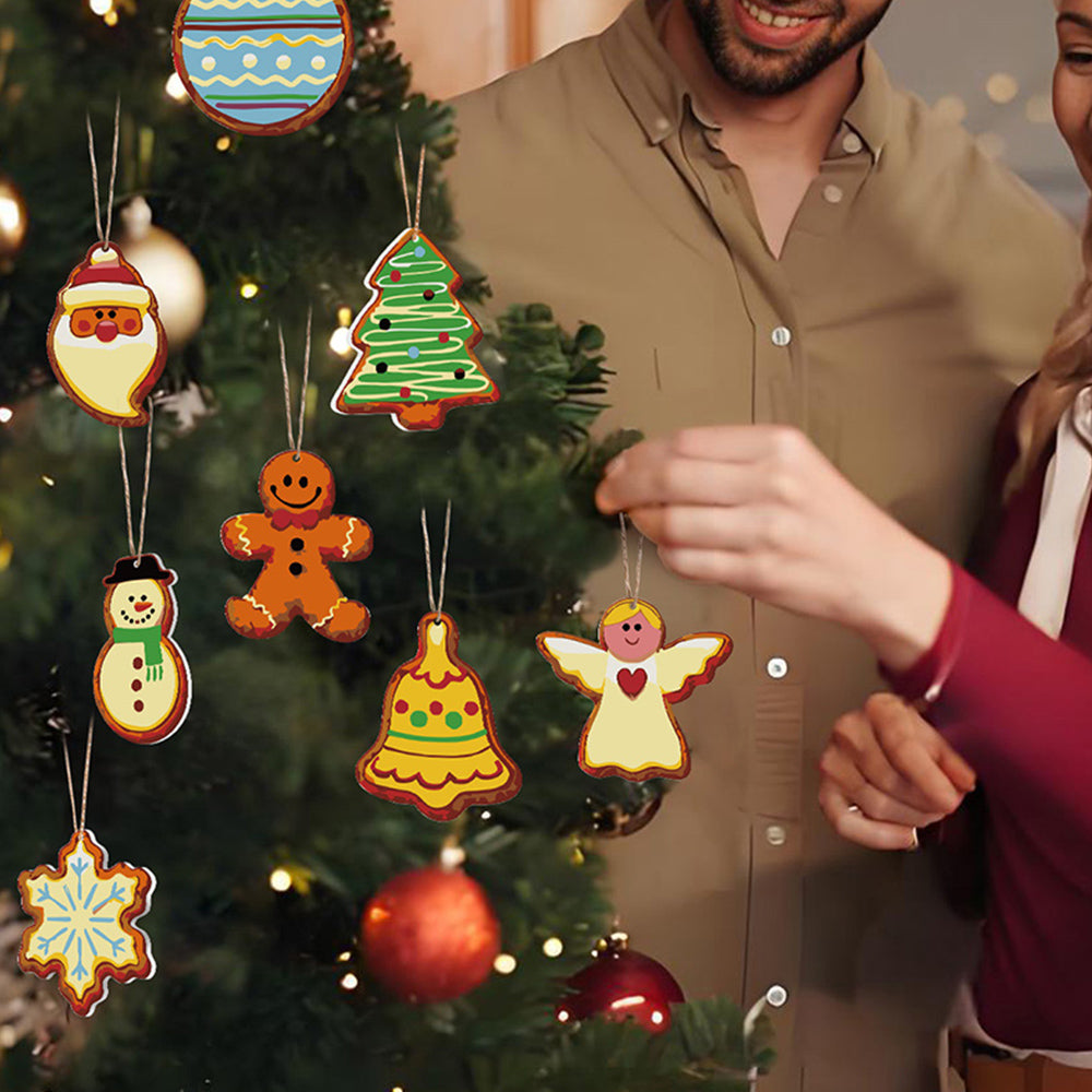 8 Stück Weihnachtsschmuck Malen nach Zahlen | Heiligabend Set