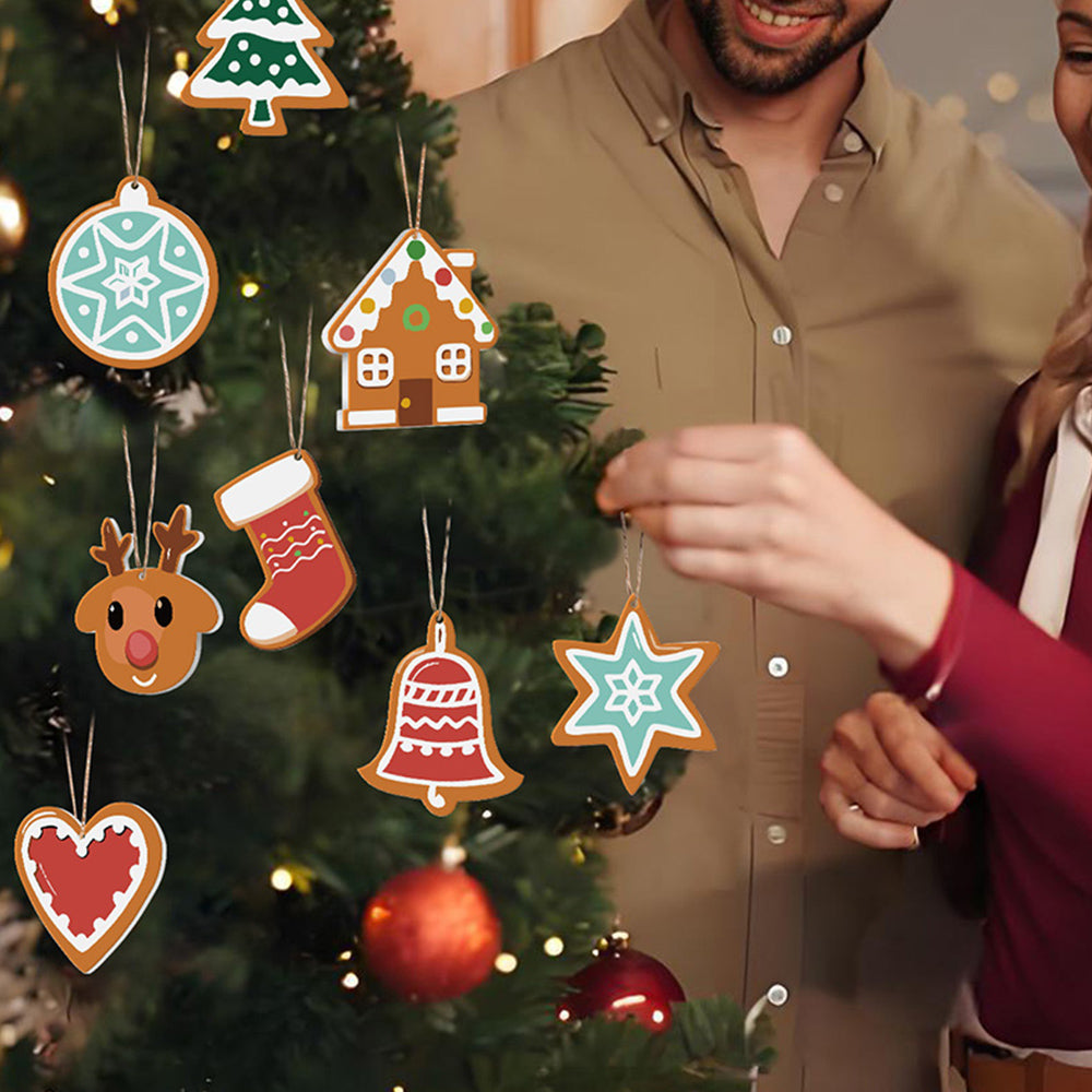 8 Stück Weihnachtsschmuck Malen nach Zahlen | Magischer Weihnachtsstern Set