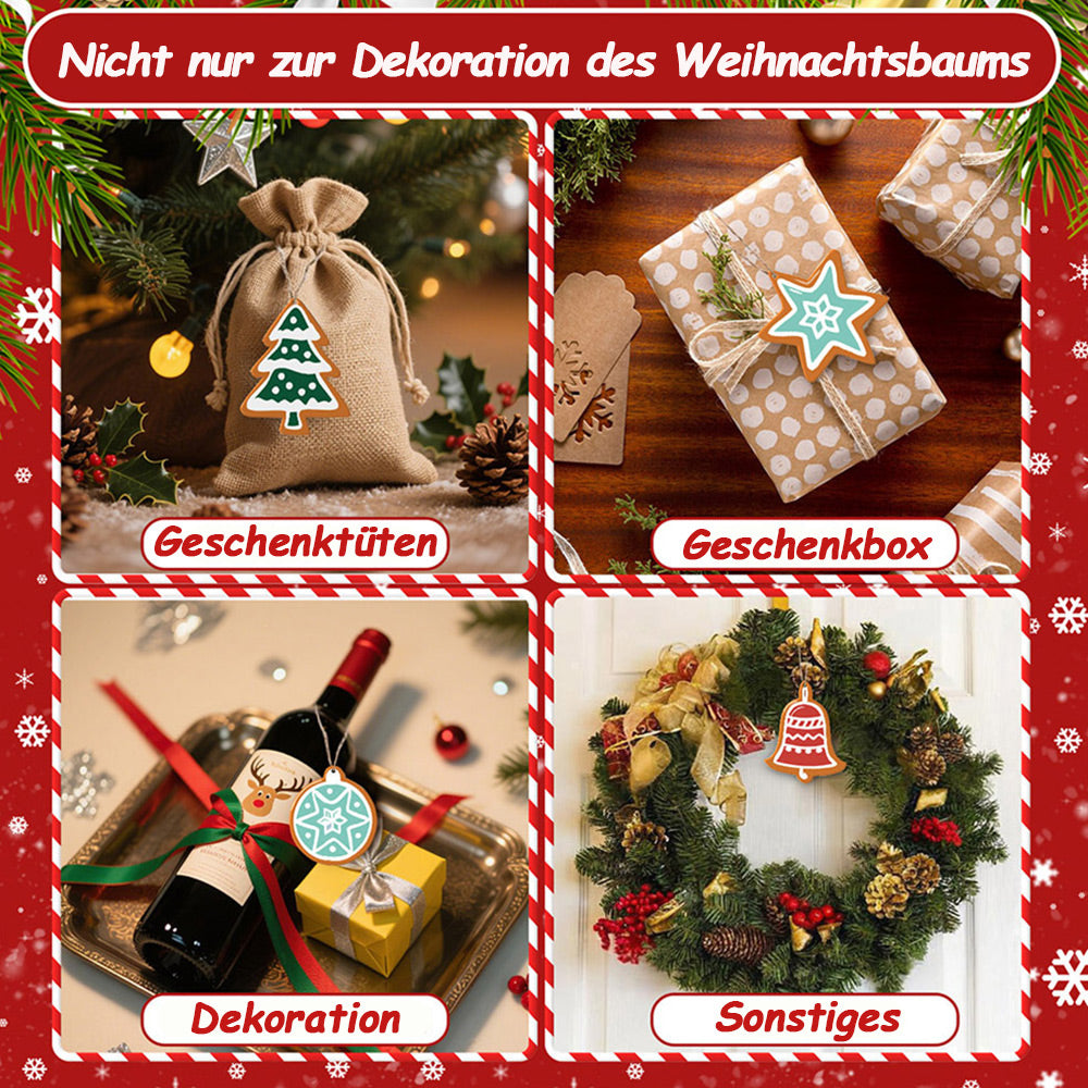 8 Stück Weihnachtsschmuck Malen nach Zahlen | Magischer Weihnachtsstern Set