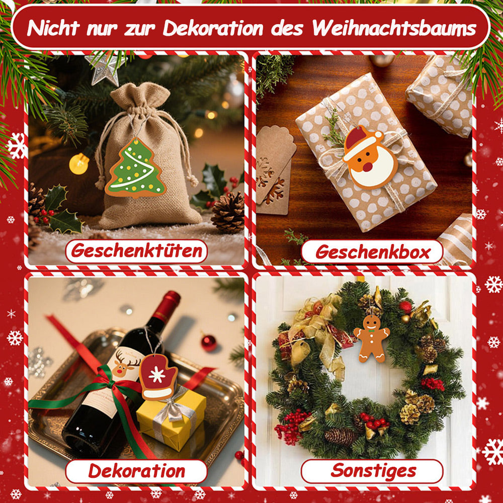 8 Stück Weihnachtsschmuck Malen nach Zahlen | Schneemann und Schneeflocken Set