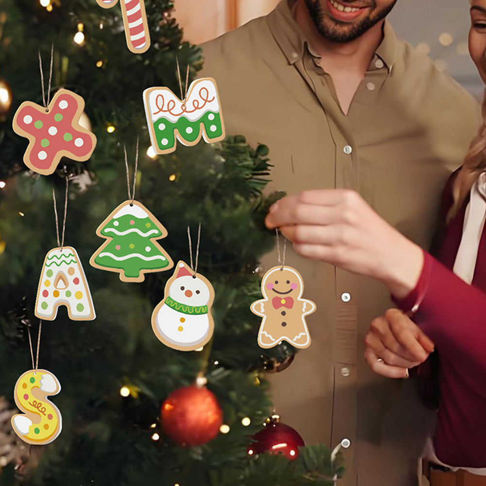 8 Stück Weihnachtsschmuck Malen nach Zahlen | Weihnachtsbriefe Set