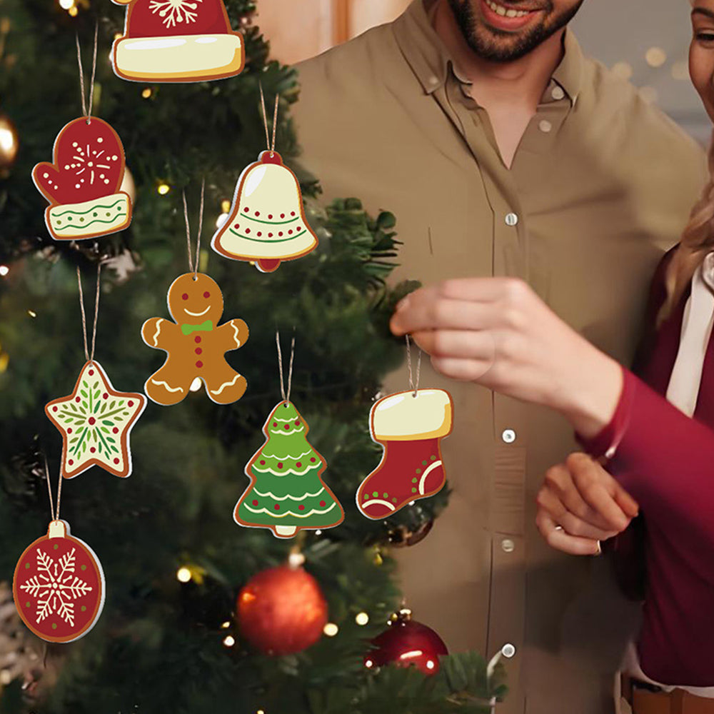 8 Stück Weihnachtsschmuck Malen nach Zahlen | Winterausrüstung Set