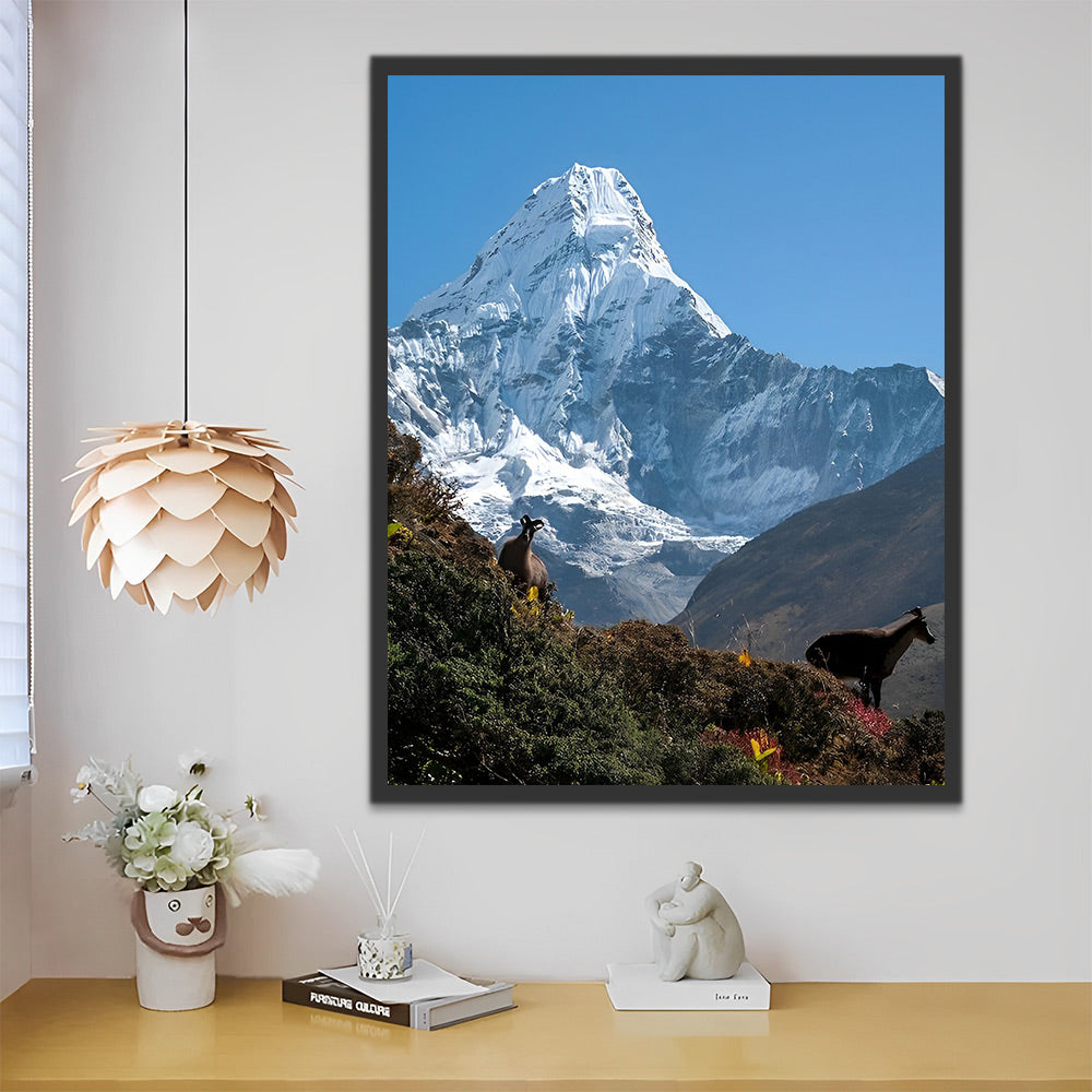 Ama Dablam Malen nach Zahlen