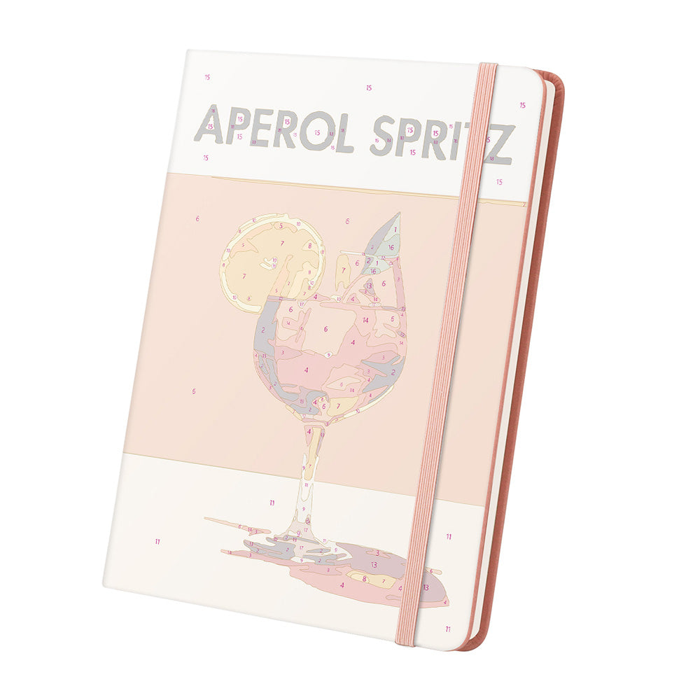 Aperol Spritz Notizbuch Malen nach Zahlen