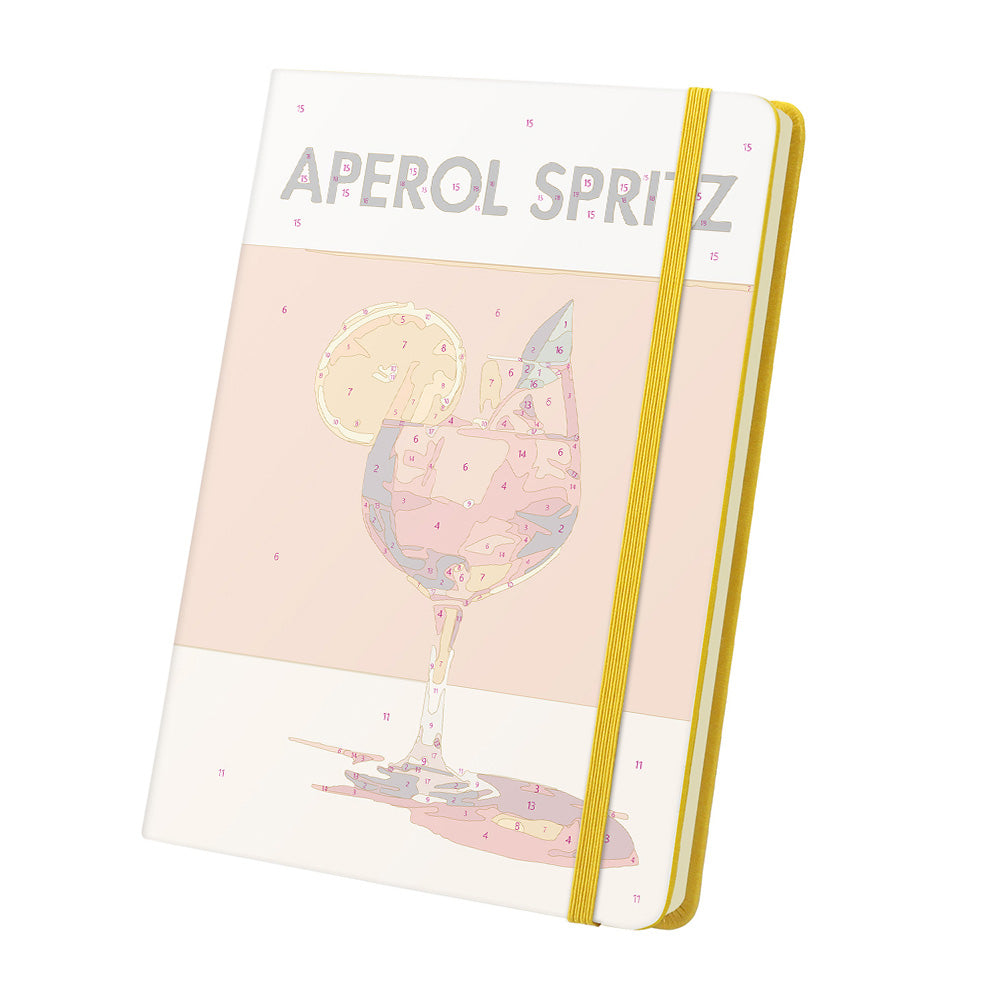 Aperol Spritz Notizbuch Malen nach Zahlen