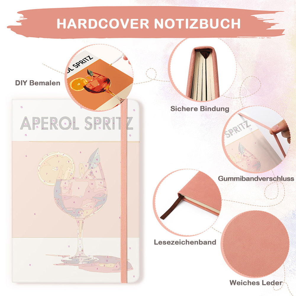 Aperol Spritz Notizbuch Malen nach Zahlen
