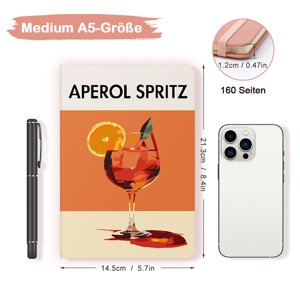Aperol Spritz Notizbuch Malen nach Zahlen