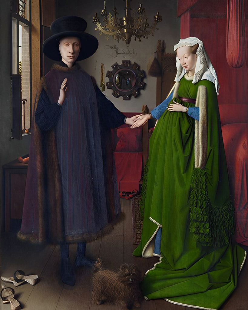 Arnolfini-Hochzeit Malen nach Zahlen