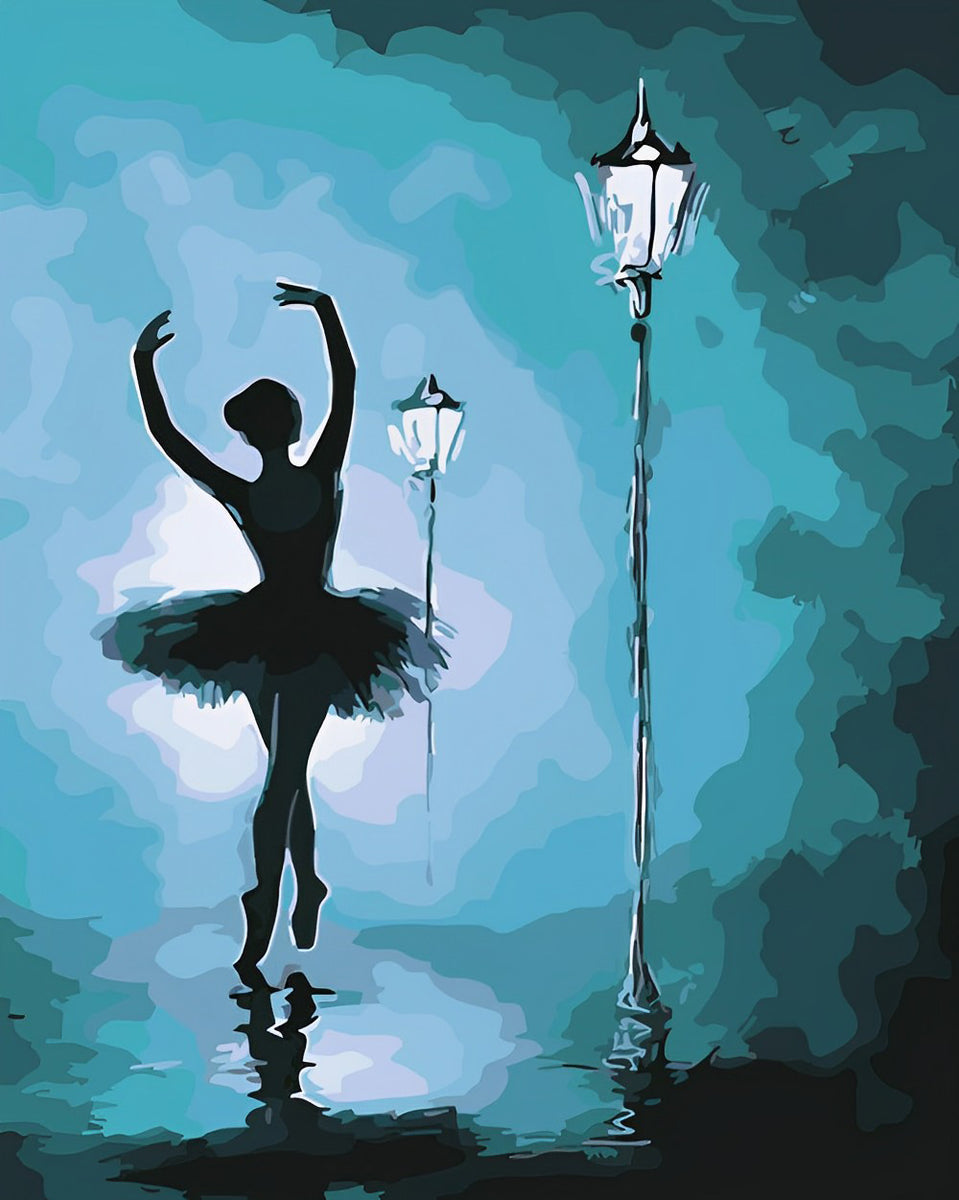 SKRYUIE 5D-Diamantmalerei Balletttänzerin, 30,5 X 40,6 Cm | Vollbohrung, Inkl. Werkzeuge, Bastelset Für Erwachsene