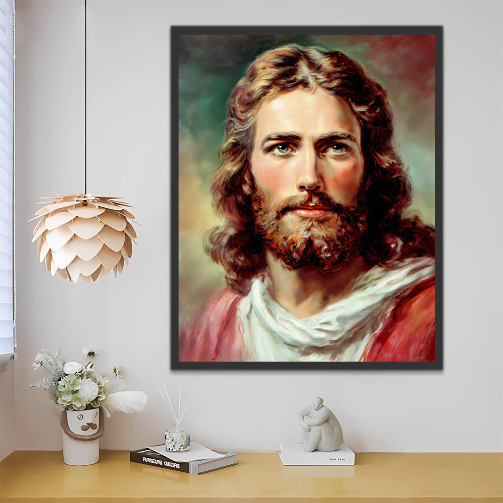 Barmherziger Jesus Malen nach Zahlen