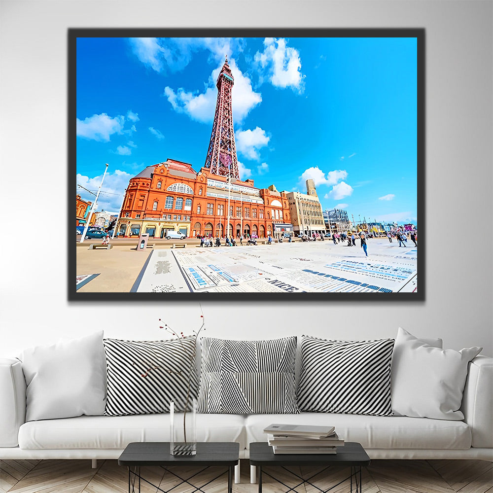 Blackpool Tower Malen nach Zahlen