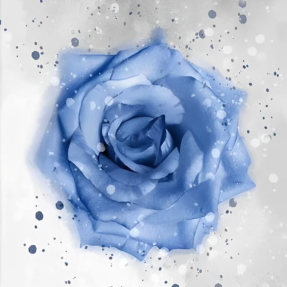 Blaue Rose Malen nach Zahlen