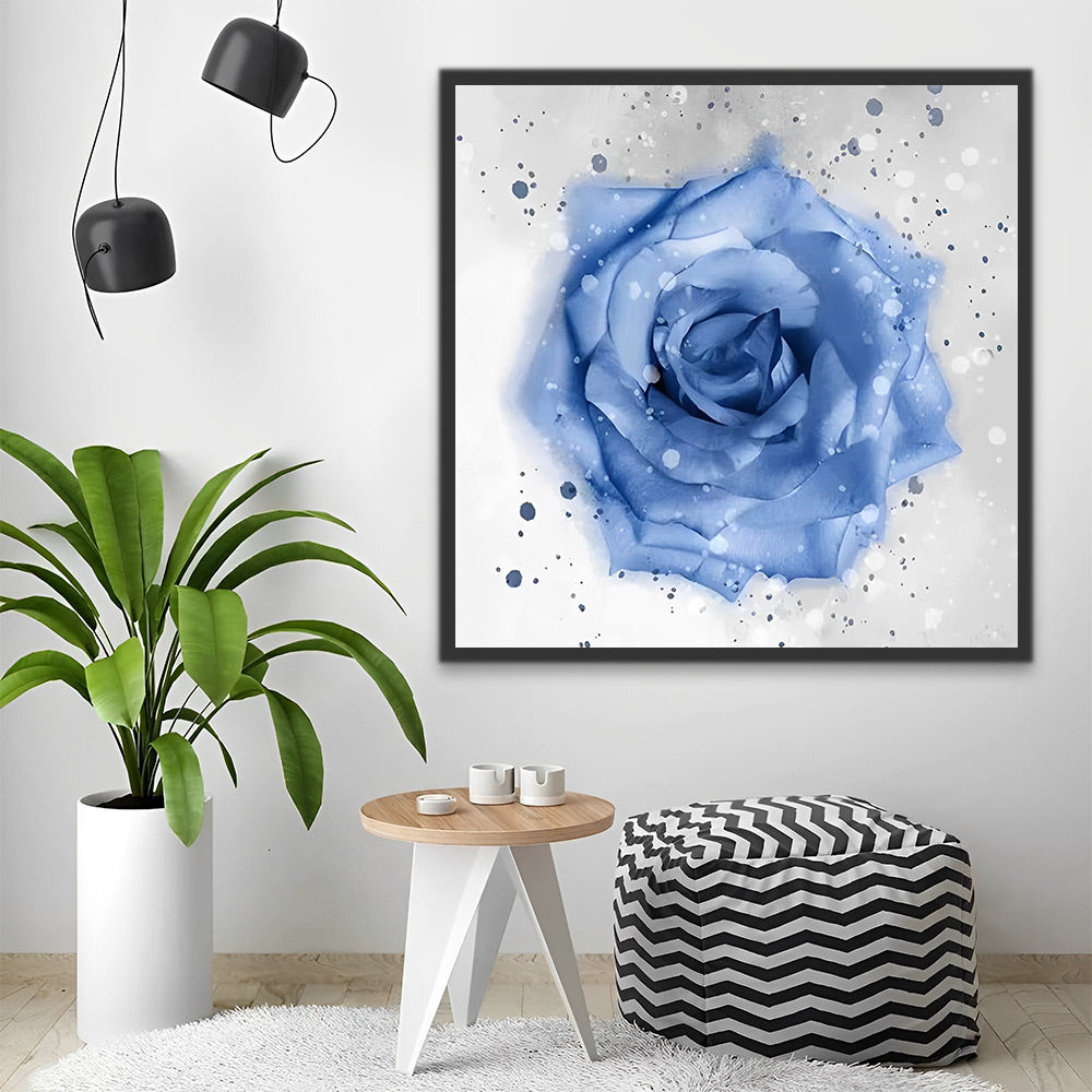 Blaue Rose Malen nach Zahlen