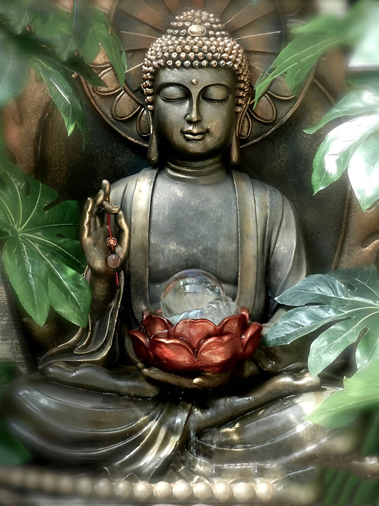 Bronzene Buddha-Statue Malen nach Zahlen