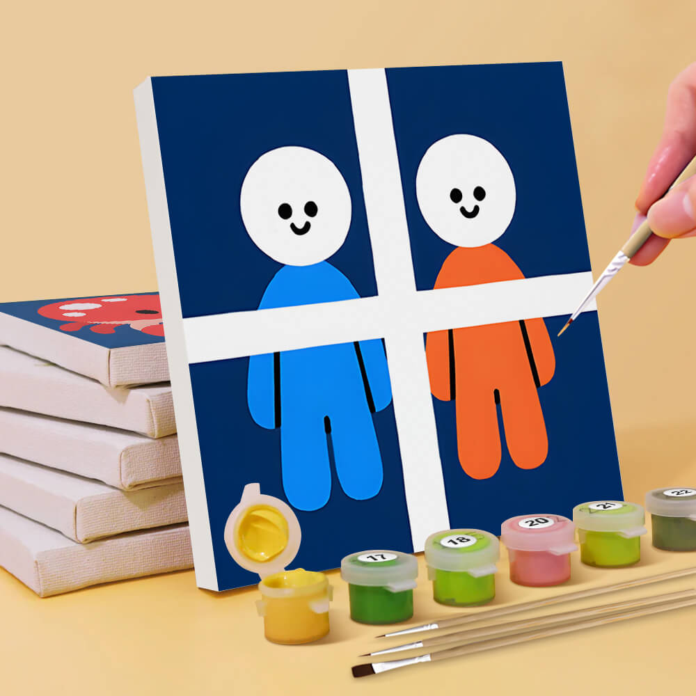 Cartoon Sternbilder 6 Stück Mini Malen nach Zahlen