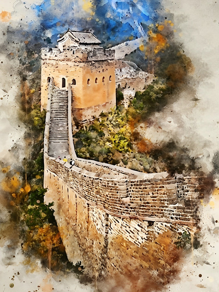 Chinesische Mauer Malen nach Zahlen