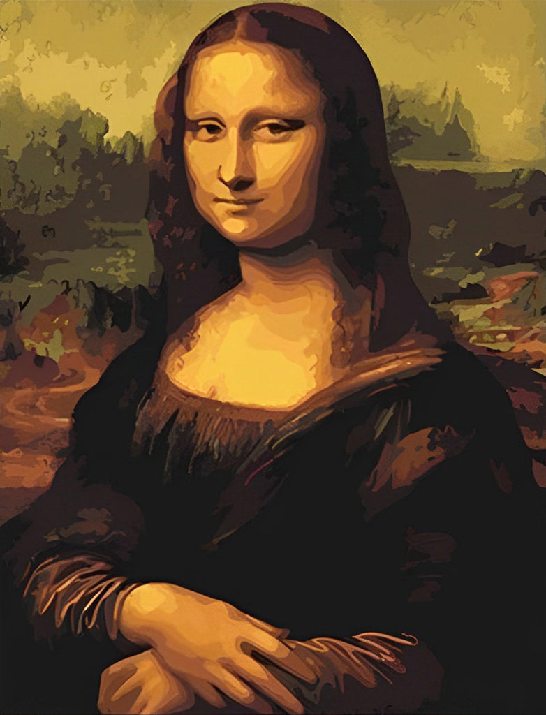 Da Vinci, Mona Lisa Malen nach Zahlen