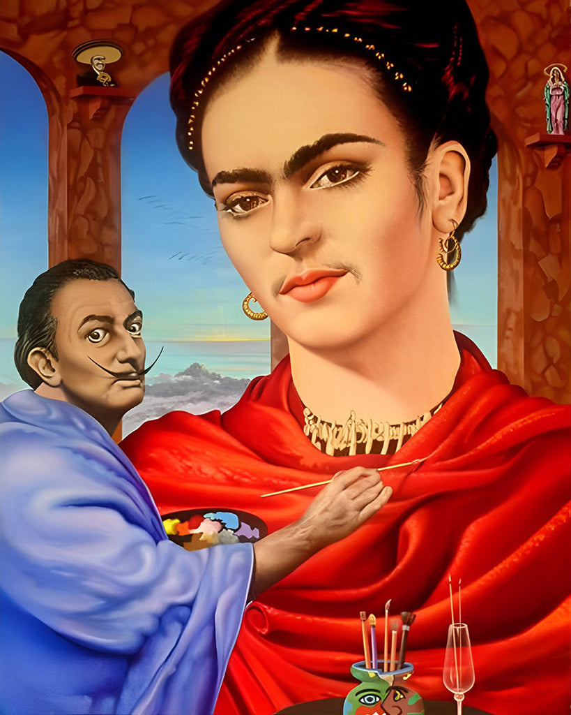 Dalí, Frida Kahlo Malen nach Zahlen