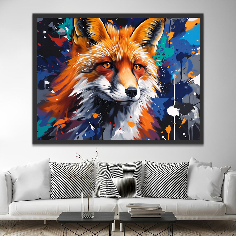 Ein Fuchs macht sich Sorgen um die Zukunft Malen nach Zahlen