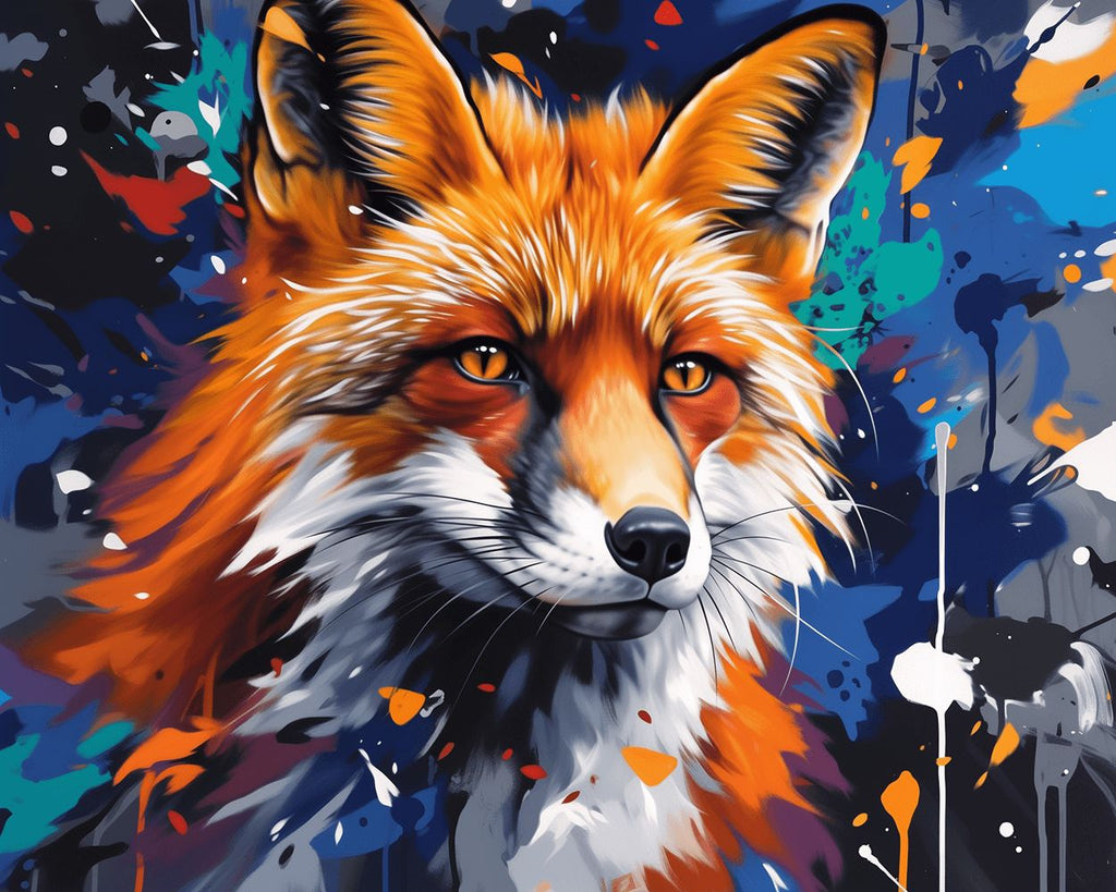 Ein Fuchs macht sich Sorgen um die Zukunft Malen nach Zahlen