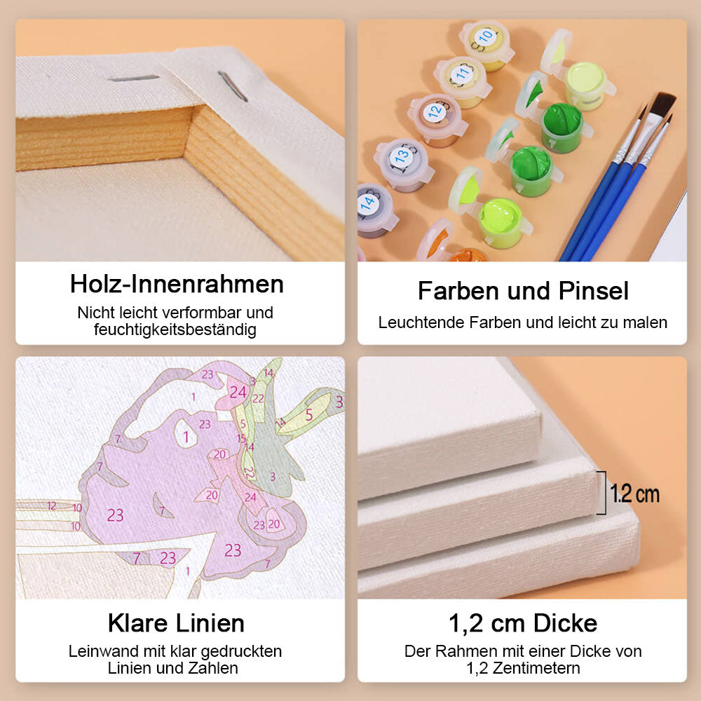 Erfrischender Fruchtcocktail 6 Stück Mini Malen nach Zahlen