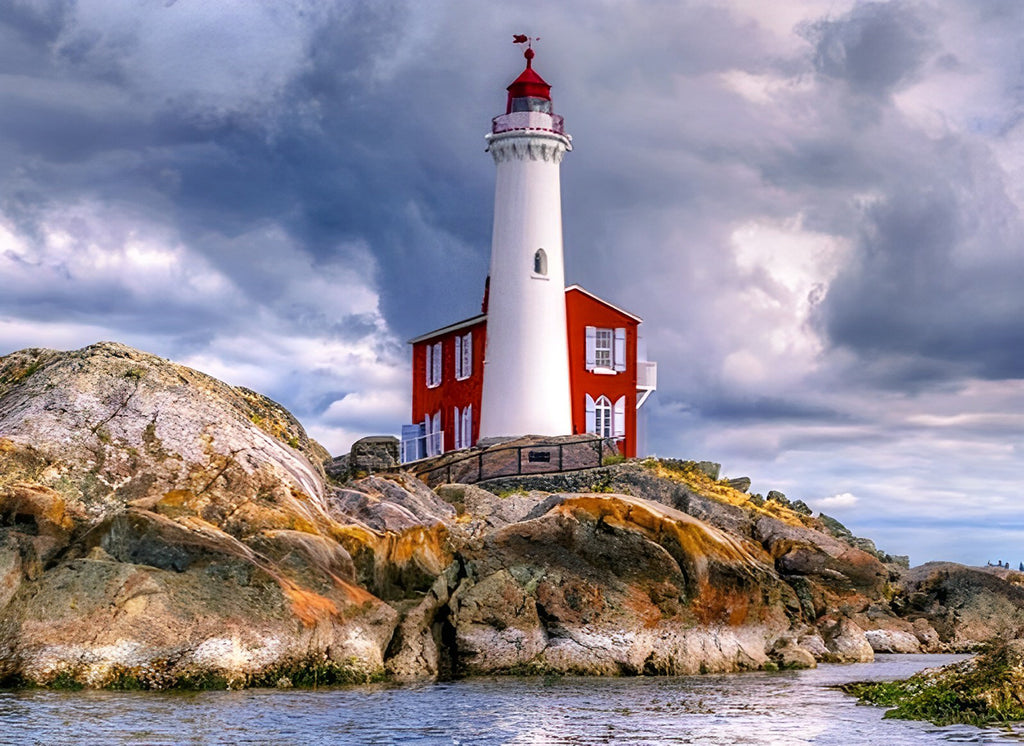 Fisgard Leuchtturm in Kanada Malen nach Zahlen