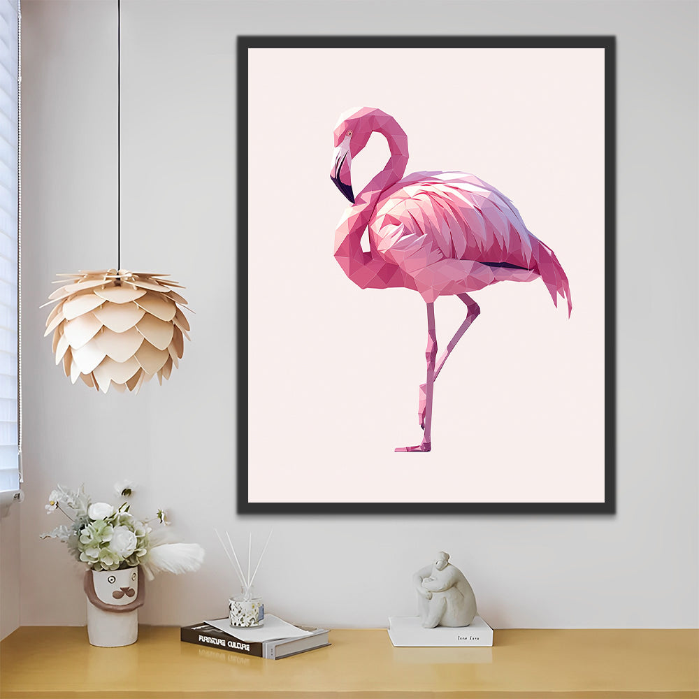 Flamingo Malen nach Zahlen