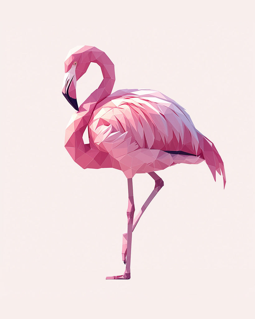 Flamingo Malen nach Zahlen