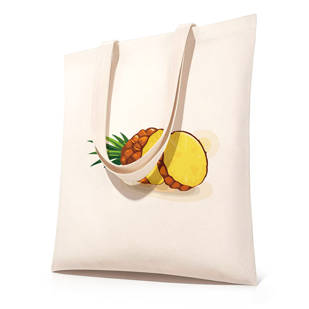 Frische Ananas Leinwand Tragetasche Malen nach Zahlen
